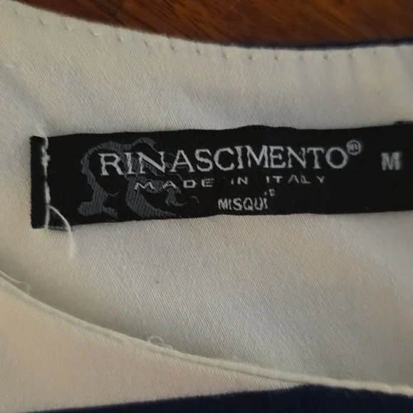 Rinascimento Navy and Red Striped Dress - Picture 2 of 3